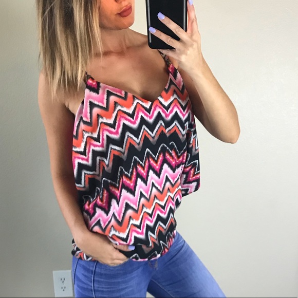 bebe Tops - Bebe Aztec Drape Top Size Small
